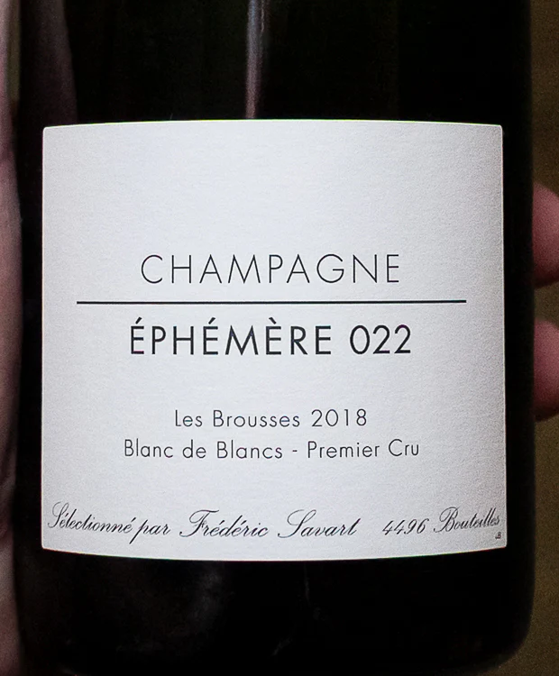 Champagne Drémont Père & Fils Éphémère 022 Blanc de Blancs Extra Brut Les Brousses Premier Cru 2018 - Image 2