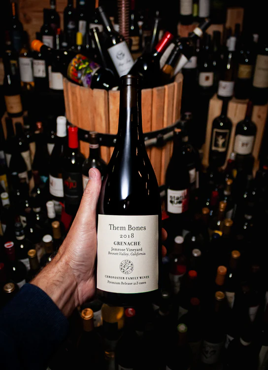 Chronister Family Wines Grenache Them Bones Jemrose Vineyard Sonoma County 2018