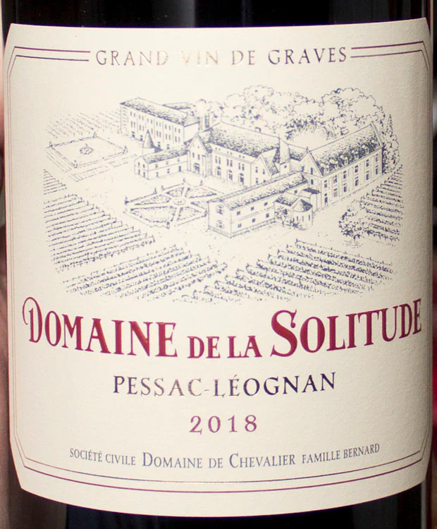 Domaine de la Solitude Pessac-Léognan 2018 - Image 2