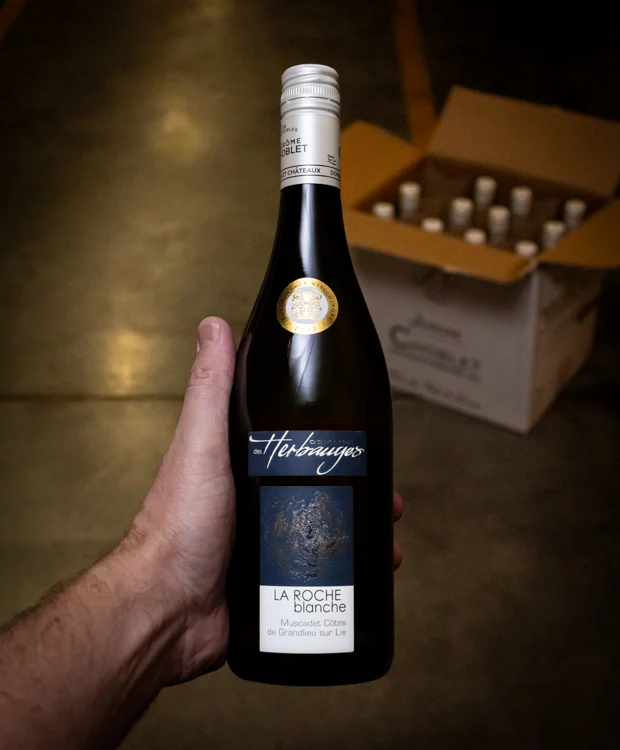 Domaine des Herbauges Muscadet Côtes de Grandlieu sur Lie La Roche Blanche 2023