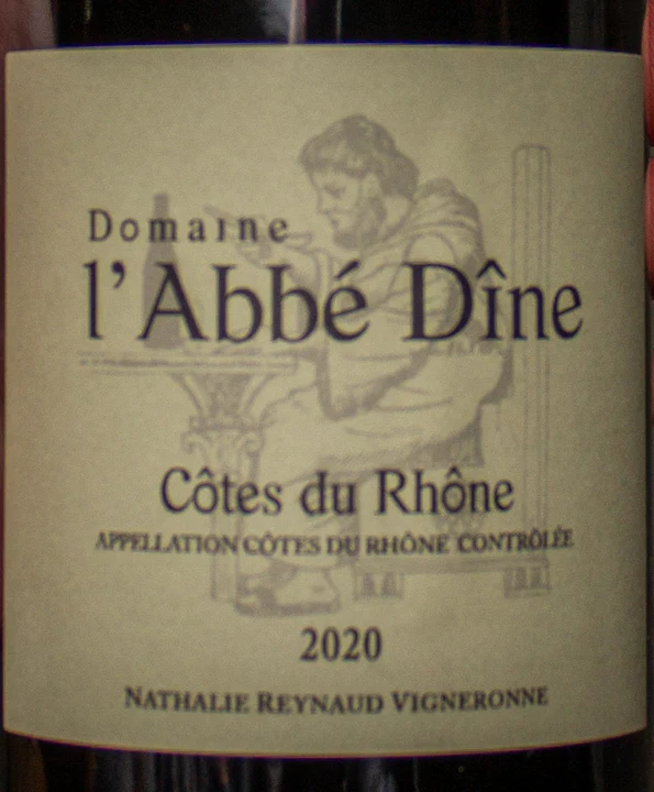 Domaine L'Abbe Dine Côtes-du-Rhône Rouge 2020 - Image 2