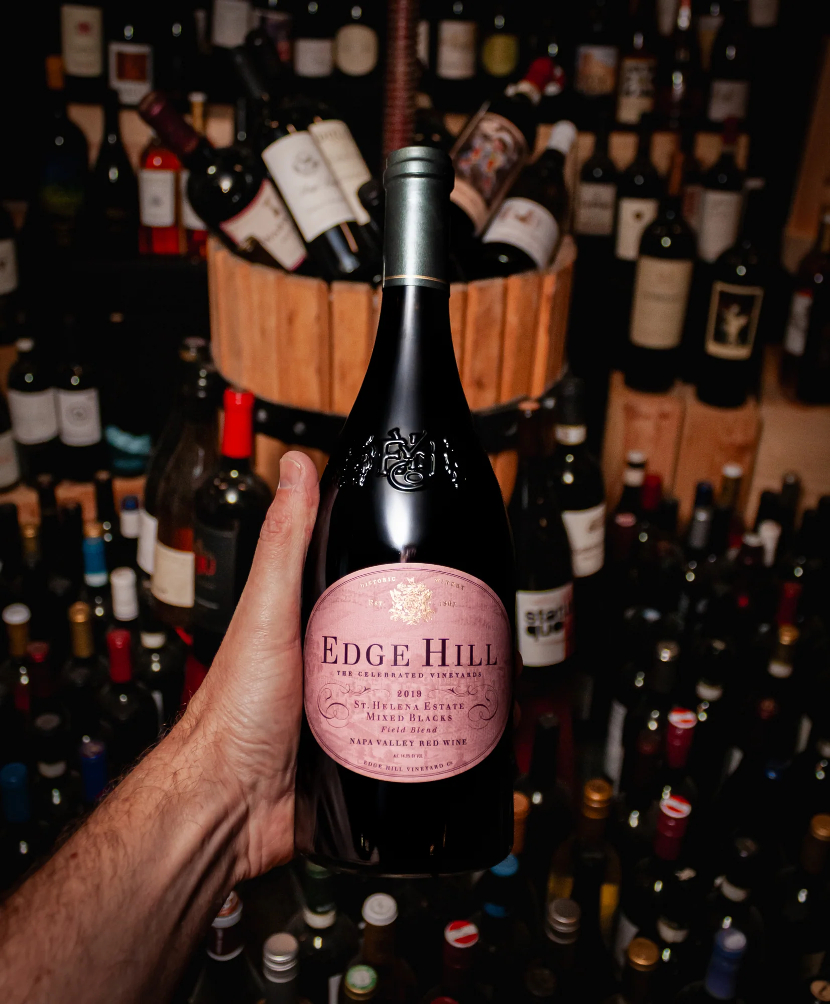 Edge Hill Red Blend Mixed Blacks Napa Valley 2019 - Image 2