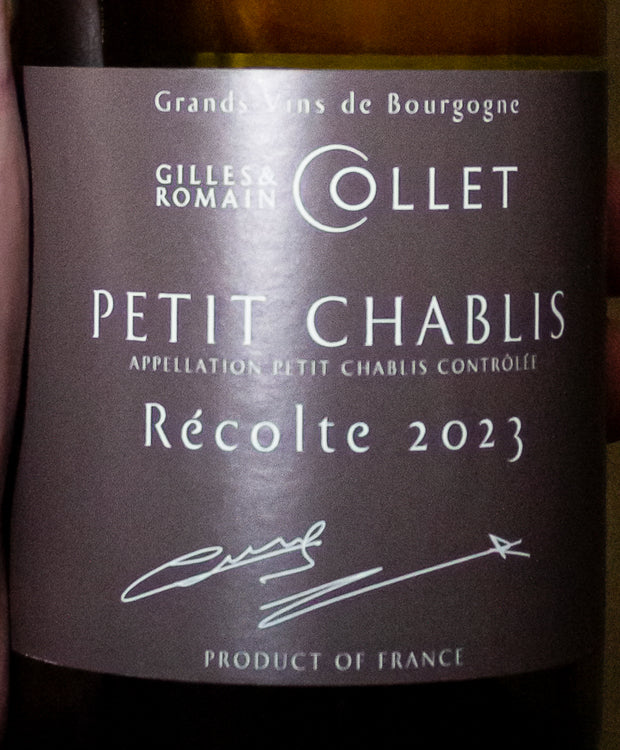Gilles & Romain Collet Petit Chablis Récolte 2023 - Image 2