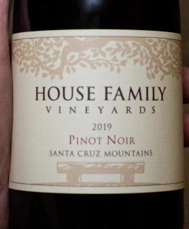 House Family Pinot Noir Gail Vineyard Santa Cruz Mountains 2019 - Image 2