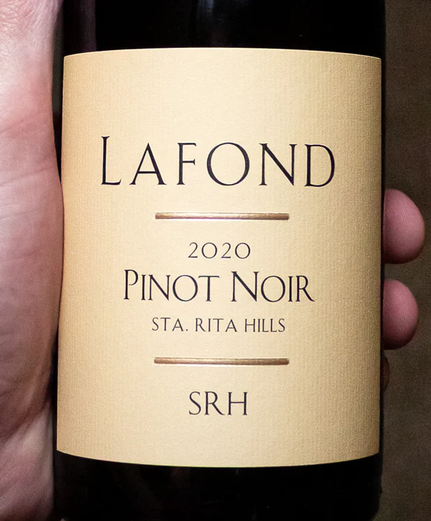 Lafond Winery & Vineyards Pinot Noir SRH Santa Rita Hills 2020 - Image 2