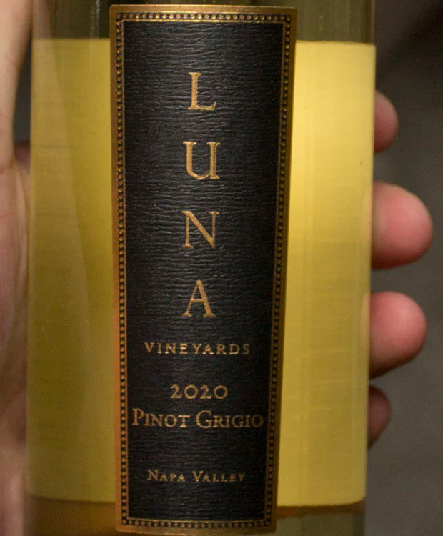 Luna Vineyards Pinot Grigio Napa Valley 2020 - Image 2