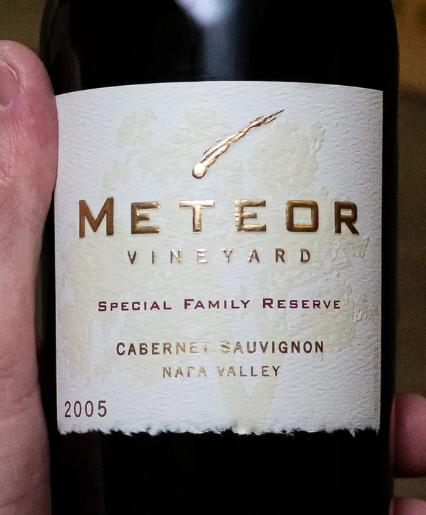 Meteor Vineyard Cabernet Sauvignon Special Family Reserve Napa Valley 2005 - Image 2