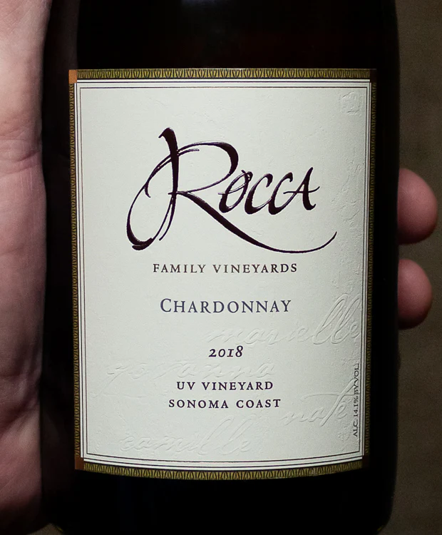 Rocca Family Vineyards Chardonnay UV Vineyard Sonoma Coast 2018 - Image 2