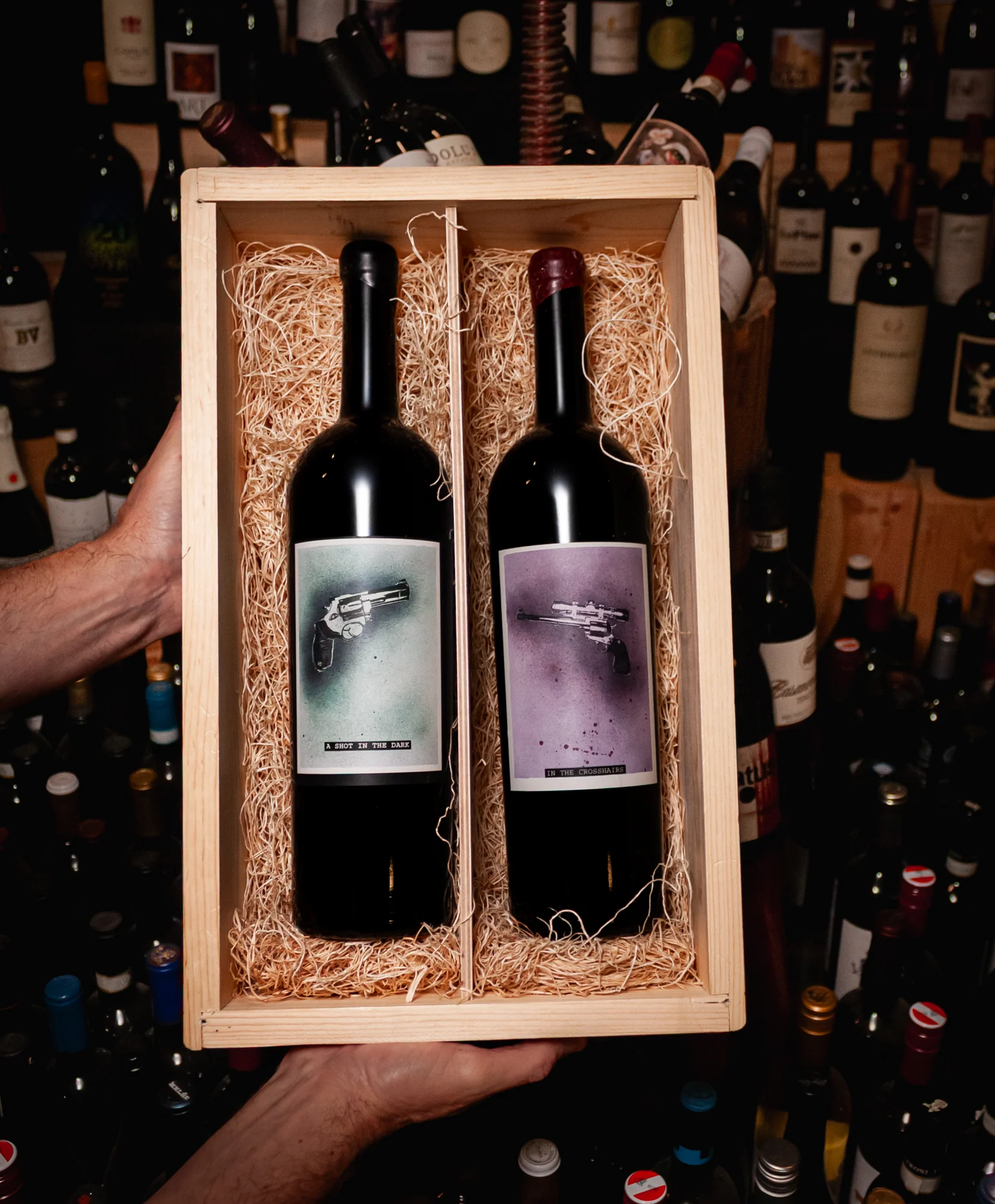 Sine Qua Non Syrah In The Dark and Crosshairs 2 Bottle Horizontal 2006 (Magnum 1.5L) (OWC)